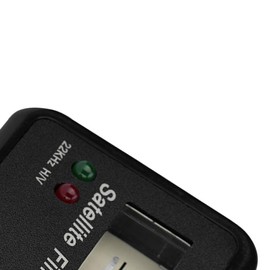 Satellite Finder, Portable Aerial Terrestrial Detector | Signal Strength Meter | Antenna Signal Meter with Black Background and White Sat Finder