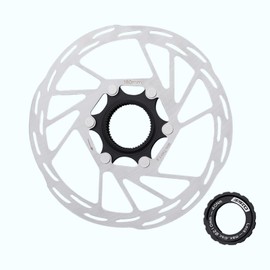 Jane Eyre Centre Lock Disc, Bicycle Centre Lock Brake Disc with Lock Cover, 180 mm, Suitable for Mountain Bikes, Road Bikes