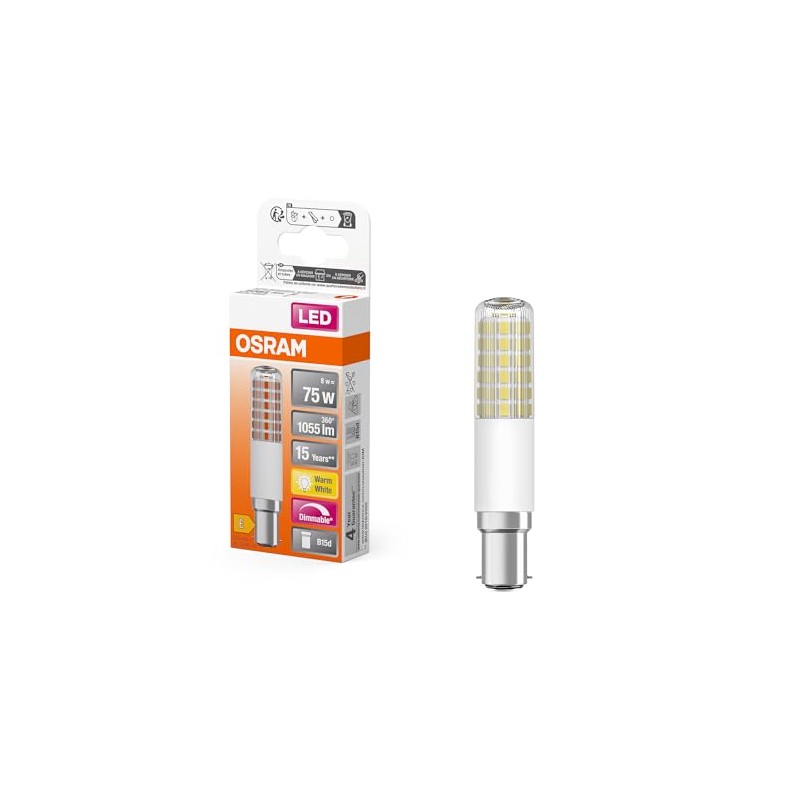 Osram LED T Slim Multicolor LED Light Plastic B15d Base