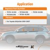 maXpeedingrods 4PCS Outside Window Seal Weatherstrip Molding Trim 75710-0C010 75720-0C010