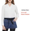 Aiden Brothers 100% Cotton Denim Waist Apron with Zipper Pocket