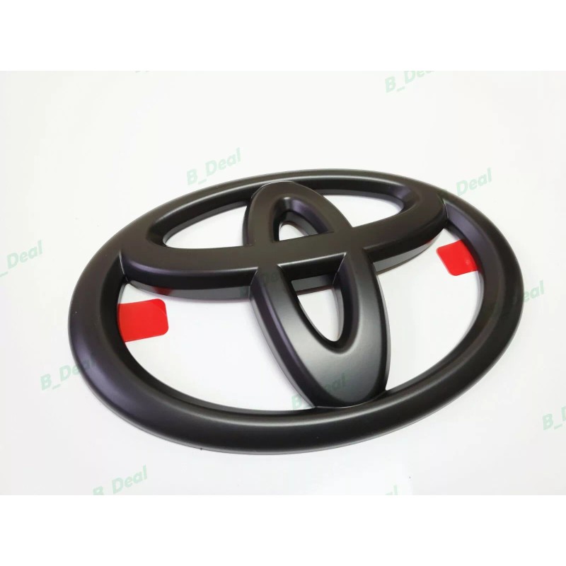 Toyota 1PC Matte Black Toyota Logo Overlay Emblem Fit Sienna