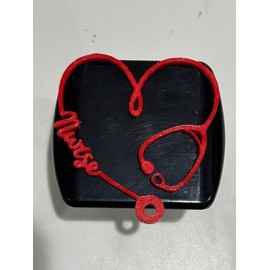 Stethoscope Heart with Nurse in 3D- 2 inch Trailer Hitch Cover - Appreciate Love Doctor Life God