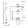 SOTECH BKS Door Lock PC Lock Class 2 Backset 55