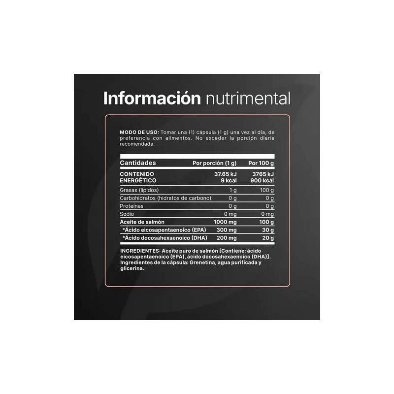 Omega 3 Aceite de Salmón (epa - Dha) 180 Cápsulas