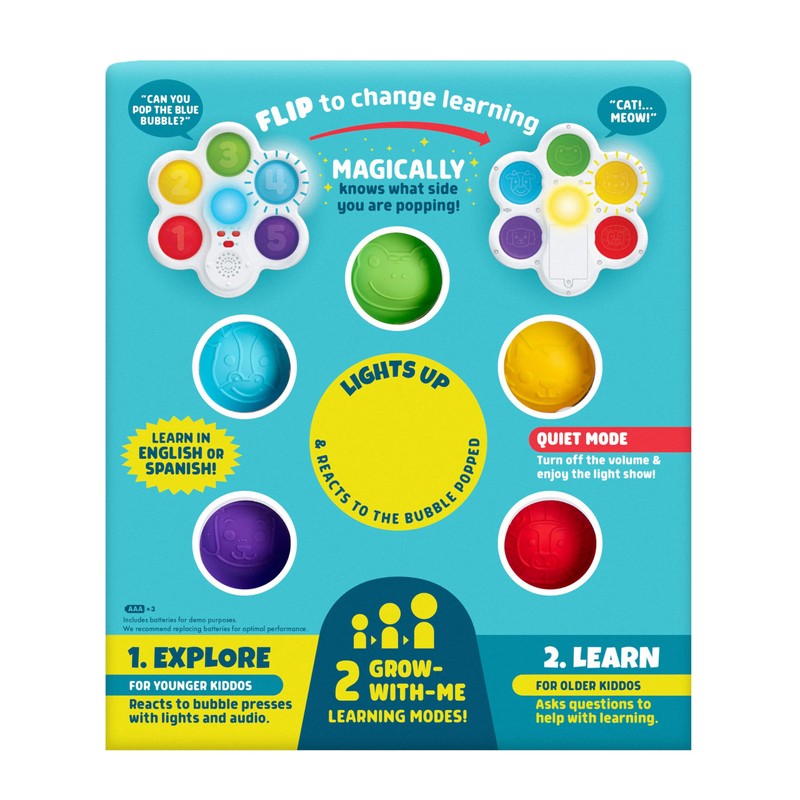 Chuckle & Roar Pop It! and Learn Educational Electronic Popping