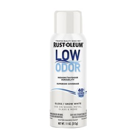 Rust-Oleum Low Odor Premium Spray Paint, 11 oz, Gloss Snow White