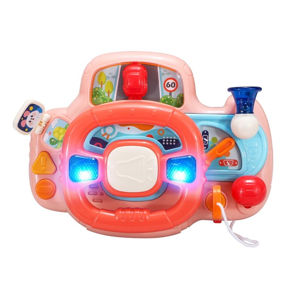 Sound Toy Baby,Steering Wheel Toy for Car Seat,Interactive Early Learning
