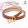 CESCOSI 4 Pack Skinny Women Leather Belt for Dresses Thin