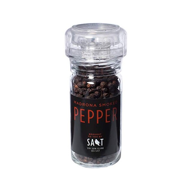 Madrona Smoked Organic Pepper Grinder by San Juan Island Sea Salt