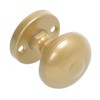 Aqbau Door Knob with Rosette Round Two-Piece Gold | Round