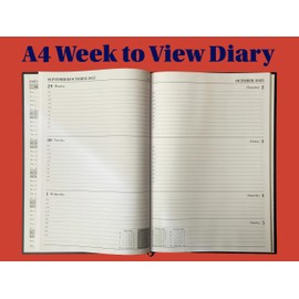 Academic Diary 2025-2026 A4 Week to View Appointment Mid Year Planner - Purple/Mauve