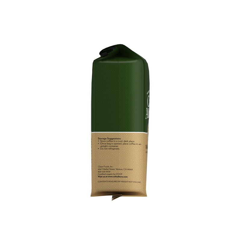 Cafe Altura Whole Bean Organic Coffee, Regular Roast, 2 lb