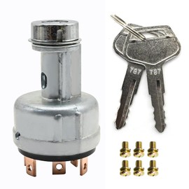 Hoypeyfiy 22B-06-11910 Ignition Starter Key Switch, Replacement for Komatsu pc 200 302 FG30S WB140-2 PC120-6 PC250, Replaces 20Y-06-24680 PC120-6 PC130-6 PC250-6