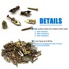 BESTYCHAO 120pcs Hammer Drive Anchor Kit, Drywall Self Drilling Anchor