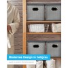 TOPP4u 3 x Small Storage Boxes with Lid, High-Quality Fabric