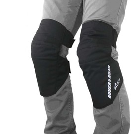 ROUGH & ROAD Stealth Fit Knee Protector CE2, Left and Right Set, Motorcycle Knee Protection, CE Standard Level 2, Black, Free Size RR10124