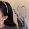 EZ PEACH カチューシャ シンプル キラキラと輝 べっラインストーン ラインストーン ヘッドアクセ ヘア デイリー