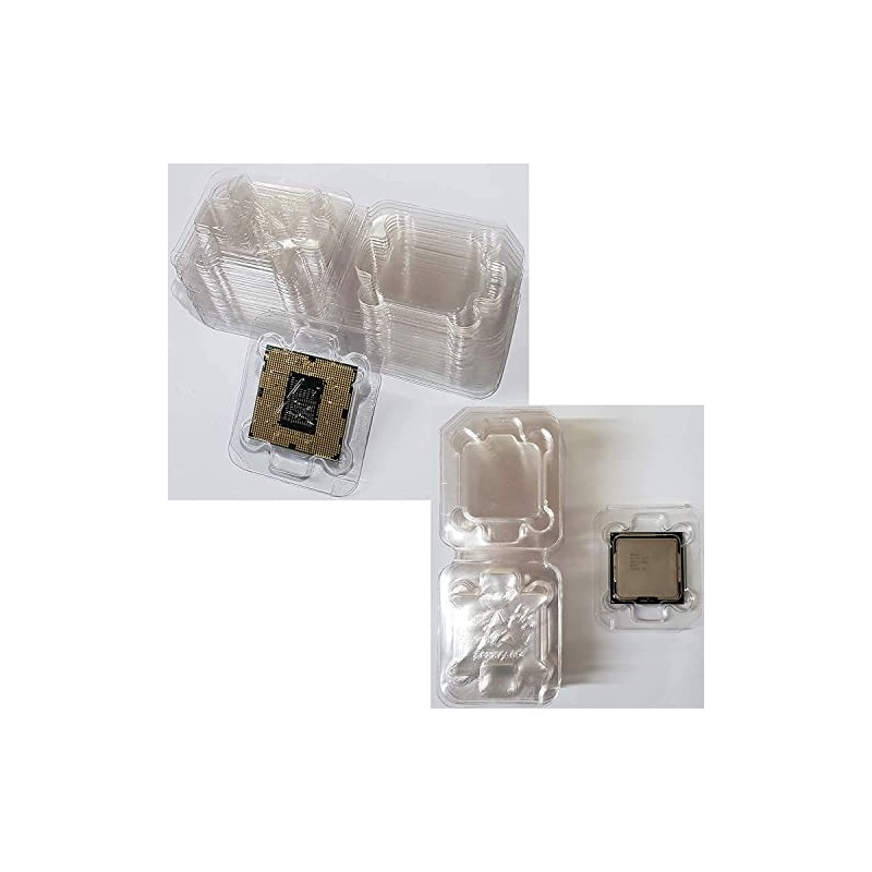 20PCS Computer CPU Case Tray Packaging Clamshell for Intel LGA775