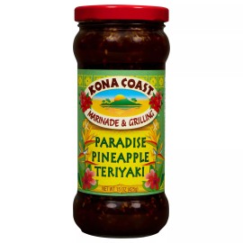 Kona Coast Sauce Teriyaki Paradise Pineapple 15 oz (Pack of 6)