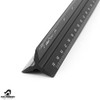Triangle Scale, 11.8 inches (30 cm), Aluminum Ruler, Drawing (Large)