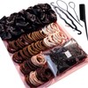1209PCS Ligas para Cabello,Ligas Elásticas para Niñas y Mujeres, Set