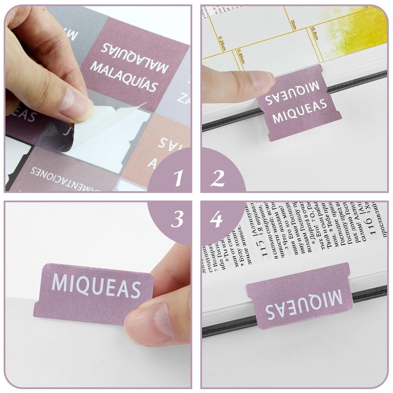 Bible Tabs for Women & Men 84 pcs Laminated Bible