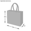 Yellowboots Jute Hessian Elephant Natural Lunch Bag - Height 24cm