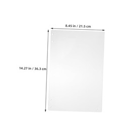 HOLIDYOYO 2pcs Popcorn Machine Door Panel Replacement Clear Protective Panel for Commercial Popcorn Machines Secure Installation Reduces Mess and Enhances Safety