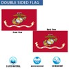 Heavy Duty 2x3 USMC Flag - Double Sided, 100% Polyester,