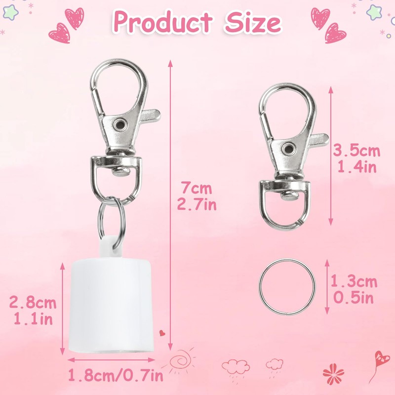 3 Pack Keychain Cap Compatible with Summer Fridays 0.5 oz