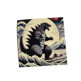 Homemade Godzilla Glow In The Dark Vinyl 3 Inch Sticker