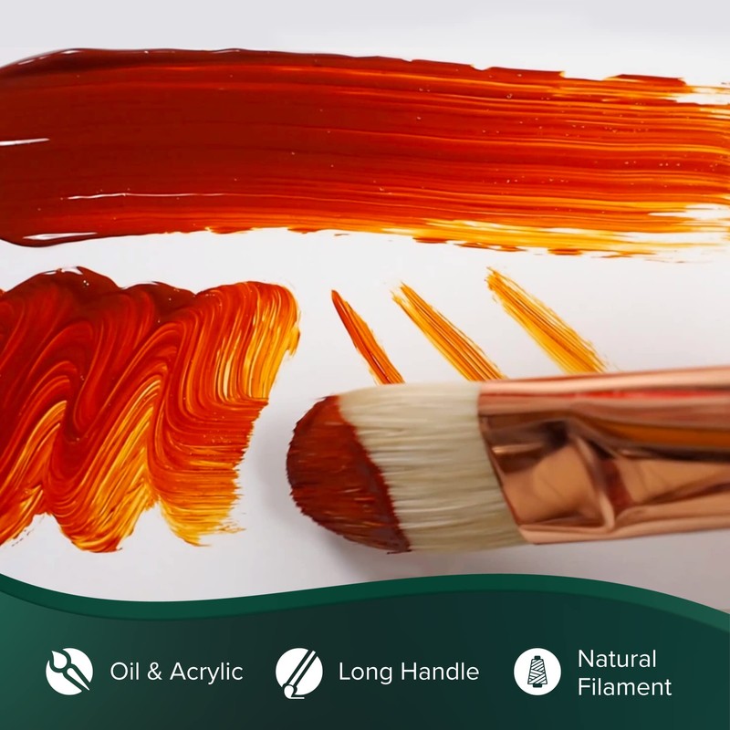 Silver Brush Limited Grand Prix Filbert Oil Paintbrush, Size 1