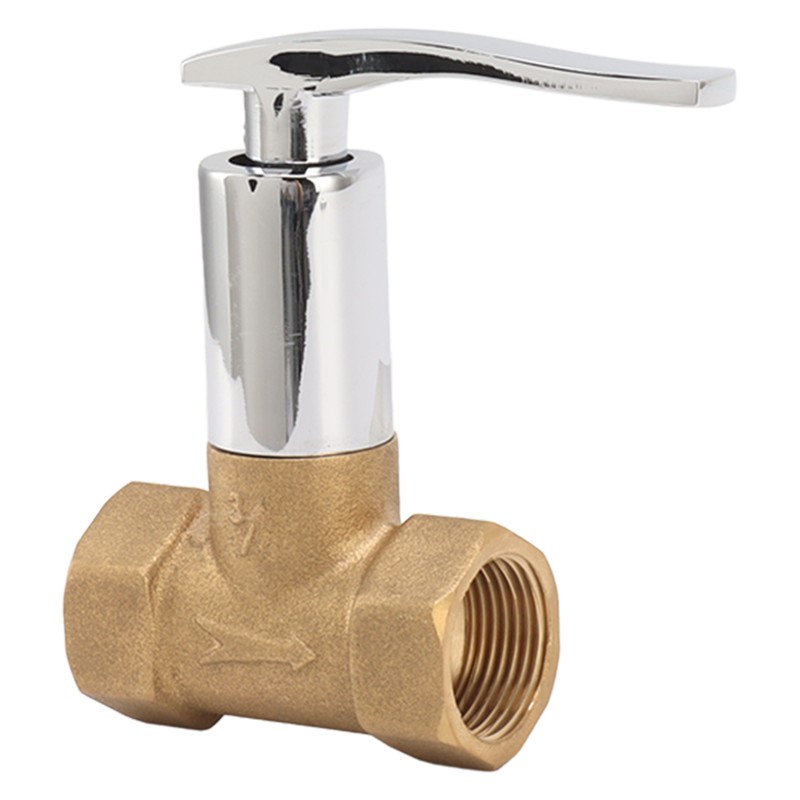 Water Stop Valve 3/4in Concealed Ceramic Brass Electroplated Water Valve