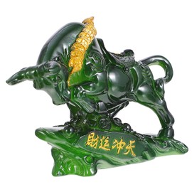 NOLITOY 1pc Color Changing Cattle Ornament Unique Tea Pet Decoration for Home Office and Tea Rooms Craft Animal Decor