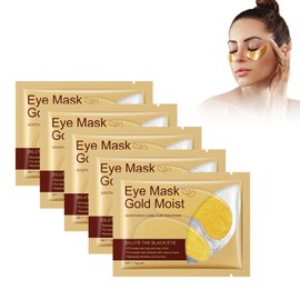 Hppsctink 5PCS Augenmaske, Goldschnecke Augenmaske, Augenmaske für dunkle Augenringe, Reduziert feine Linien und Schwellungen, Straffende Anti-Falten-Augenmaske, eye cream