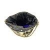 Purpledip Potli Bag (Drawstring Purse): Gold Thread Sequin Embroidery, deep