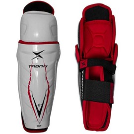 TronX Force Junior Ice Hockey Shin Guards (8 Inch - 3'4" - 3'9")