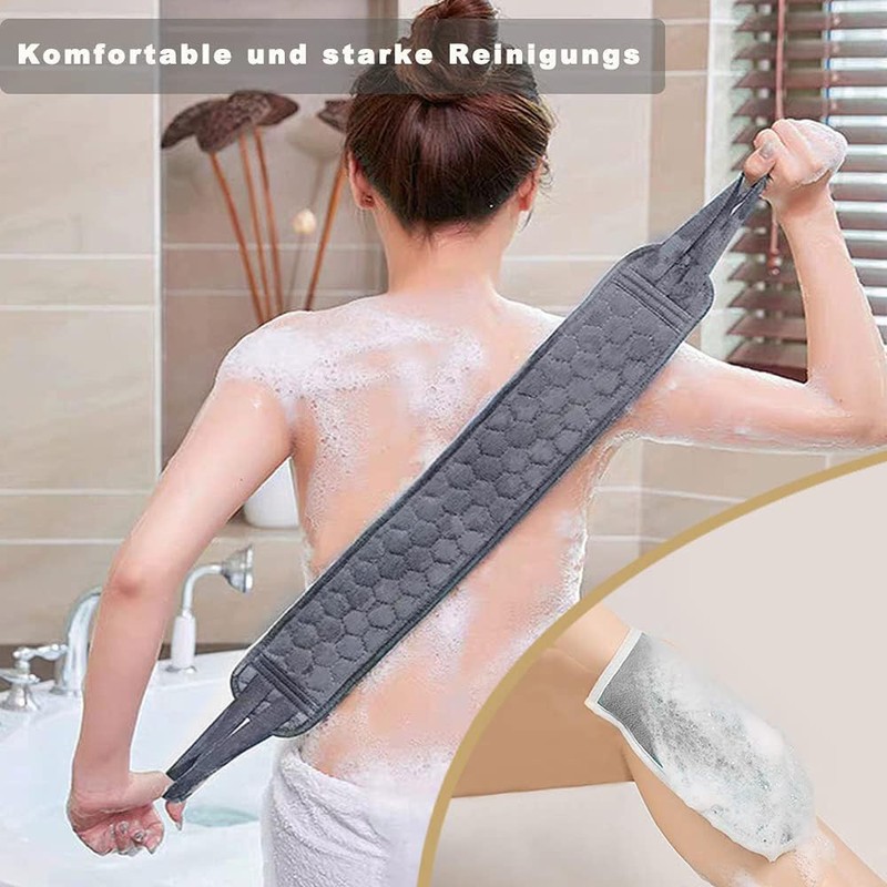 Yuka Washing, Rubber Back Scrub, Mud Gloves, Avalanched, Double-sided Use,