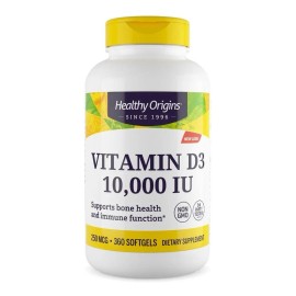 Vitaminas Healthy Origins Cápsulas Blandas Vitamina 10000 360