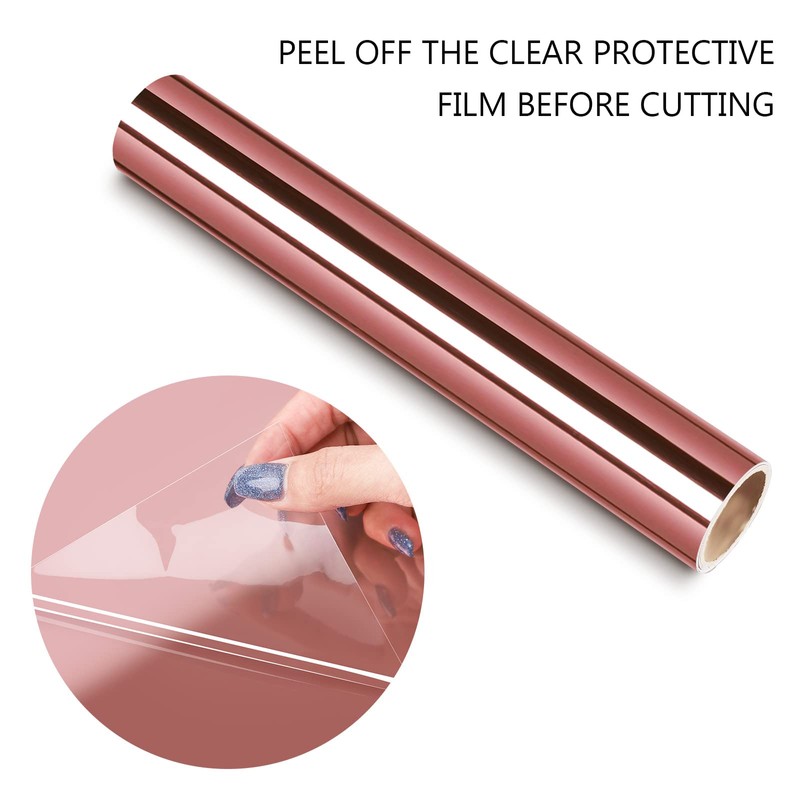 TECKWRAP 0.3m x 1.5m Rose Gold Chrome Vinyl Wrap