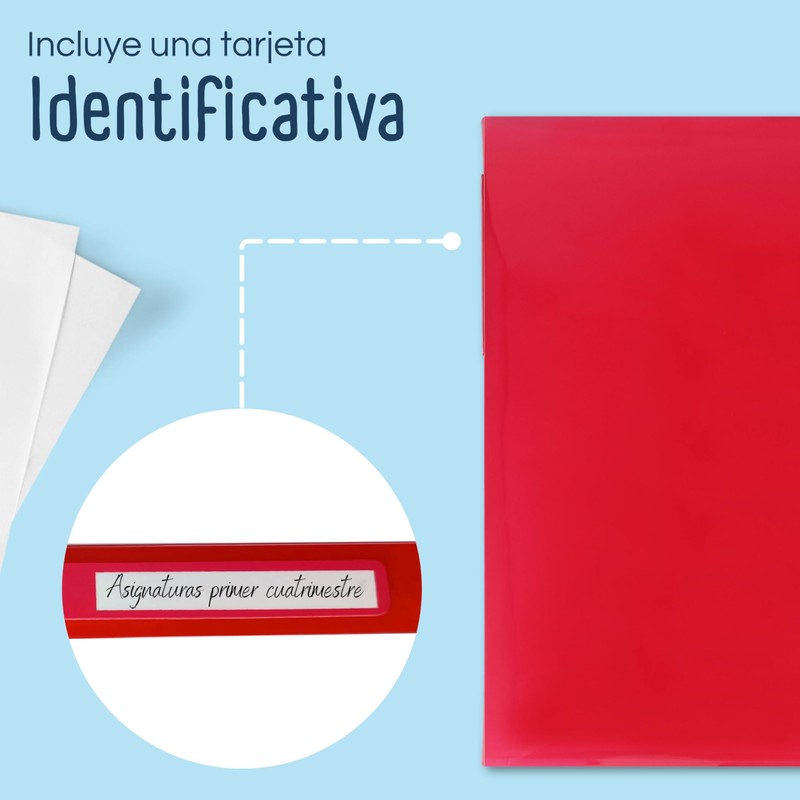 RAYLU PAPER - A4 Folder with Clear Sleeves Made of