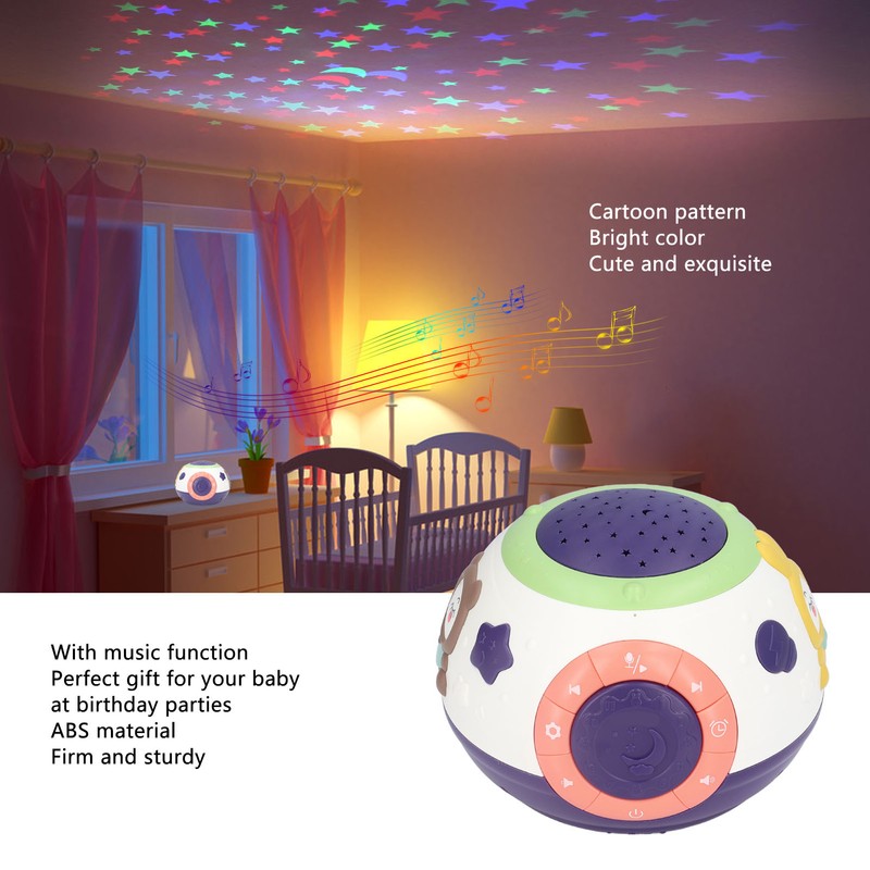 Baby Projection Lamp Infant Soft Light Cute Cartoon Projection Lamp