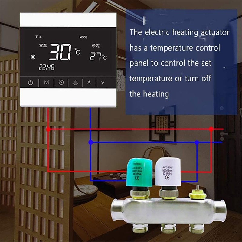 1 Piece Thermal Actuator Electrothermal Actuator for Underfloor Heating Thermostat