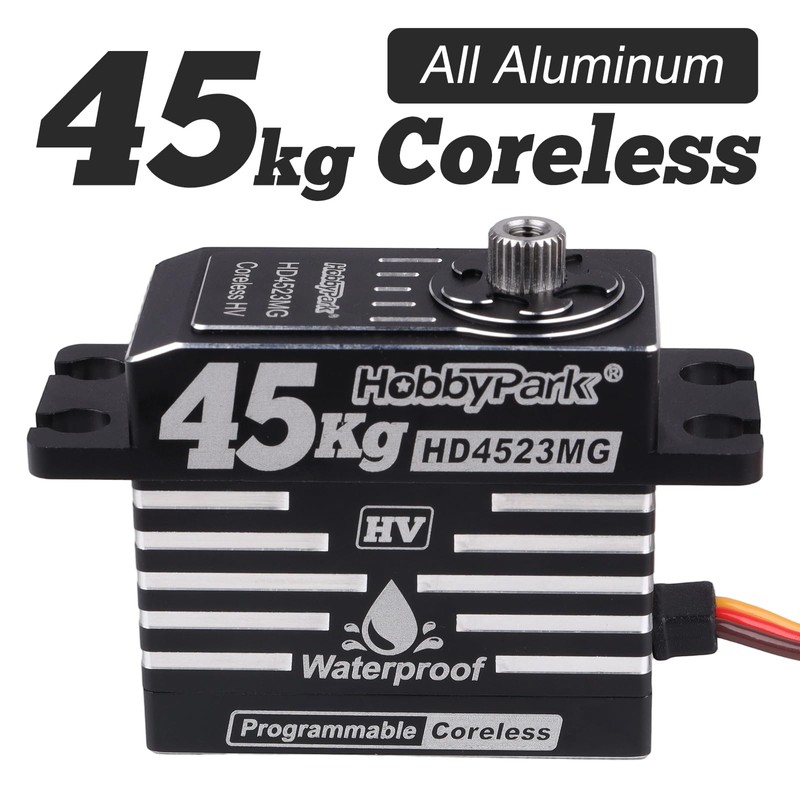 HobbyPark Waterproof RC Servo High Torque Coreless Motor Metal Gear