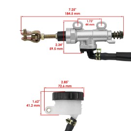 Caltric Rear Brake Master Cylinder for Honda Fourtrax Rincon 650 TRX650 2003 - 2005
