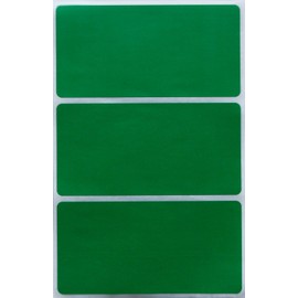 Name Tags Labels Colorful Stickers in Green 10 cm x 5 cm (102 mm x 51 mm) - 150 Pack by Royal Green