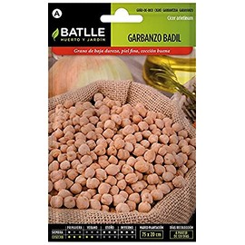 Semillas hortícolas de Batlle - Garbanzos Badil (45g)