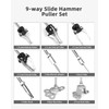 ACZCR 9-Way Slide Hammer Puller Set Front Wheel Hub Bearing