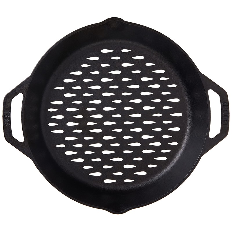 Lodge 12" Cast Iron Dual Handle Grill Basket